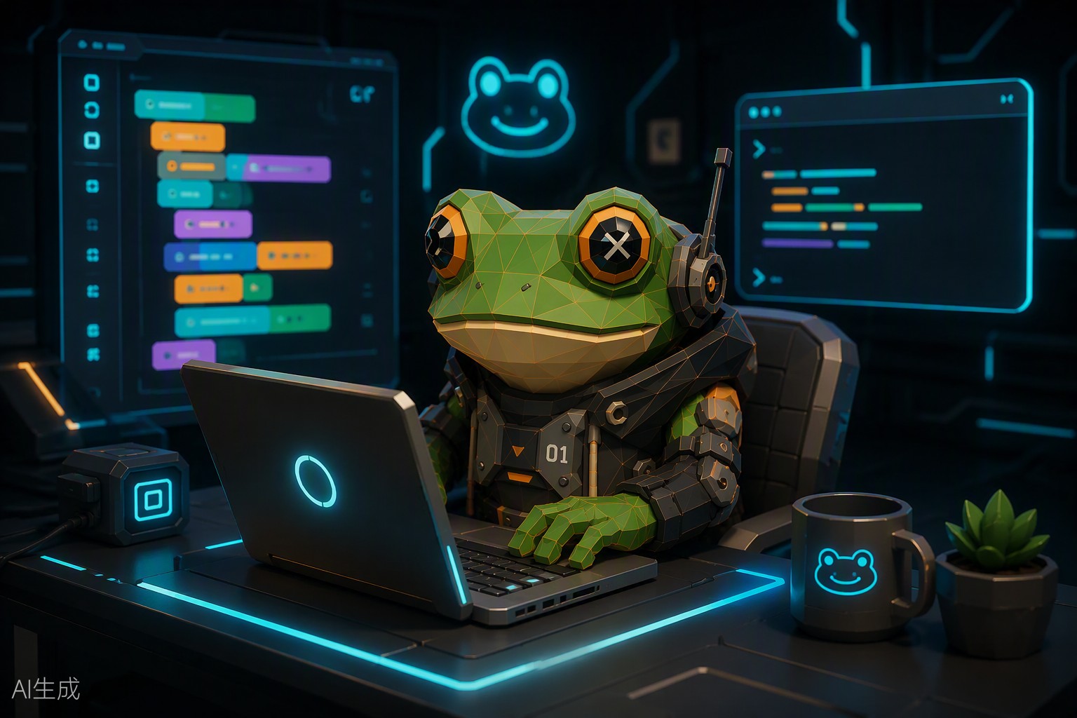 AI-иллюстрация направления «Программирование»