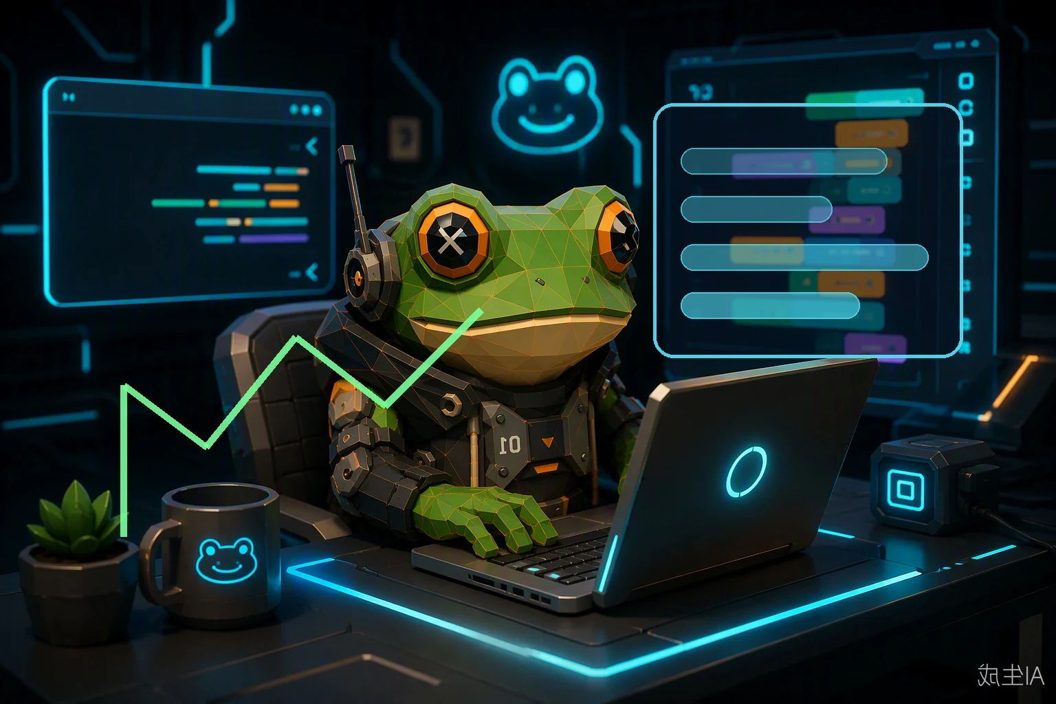 AI-иллюстрация направления «Программирование» — процесс